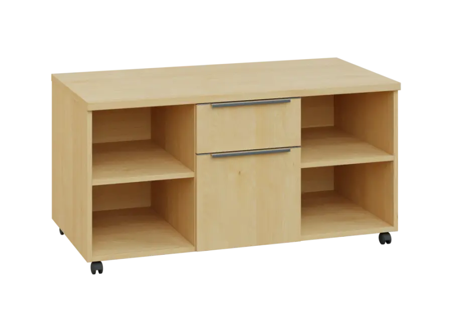 SIK - 42NZ kontejner pojízdný, zásuvky/nika, deska 18 mm, centrální zámek, javor horský